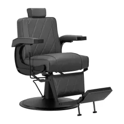 Бръснарски стол Hair System BM88066 - сив с черна основа 