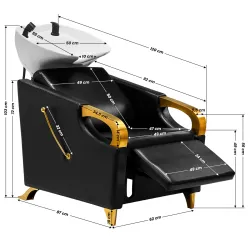 Измивна фризьорска колона Gabbiano C019G Gold
