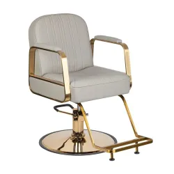 Фризьорски стол Gabbiano Acri Gold - сив