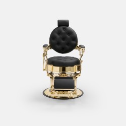 Бръснарски стол Mack gold black - черен