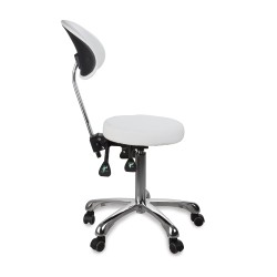 Фризьорска табуретка с облегалка Zin Back 53,5/73,5 см