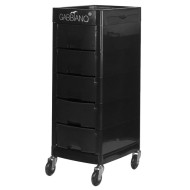 Фризьорска количка Gabbiano FT65 - A - 40 х 30 х 91 см - черна