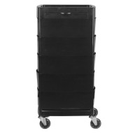 Фризьорска количка Gabbiano FT65 - A - 40 х 30 х 91 см - черна