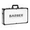 Професионален преносим бръснарски куфар Barber - бяло с черно